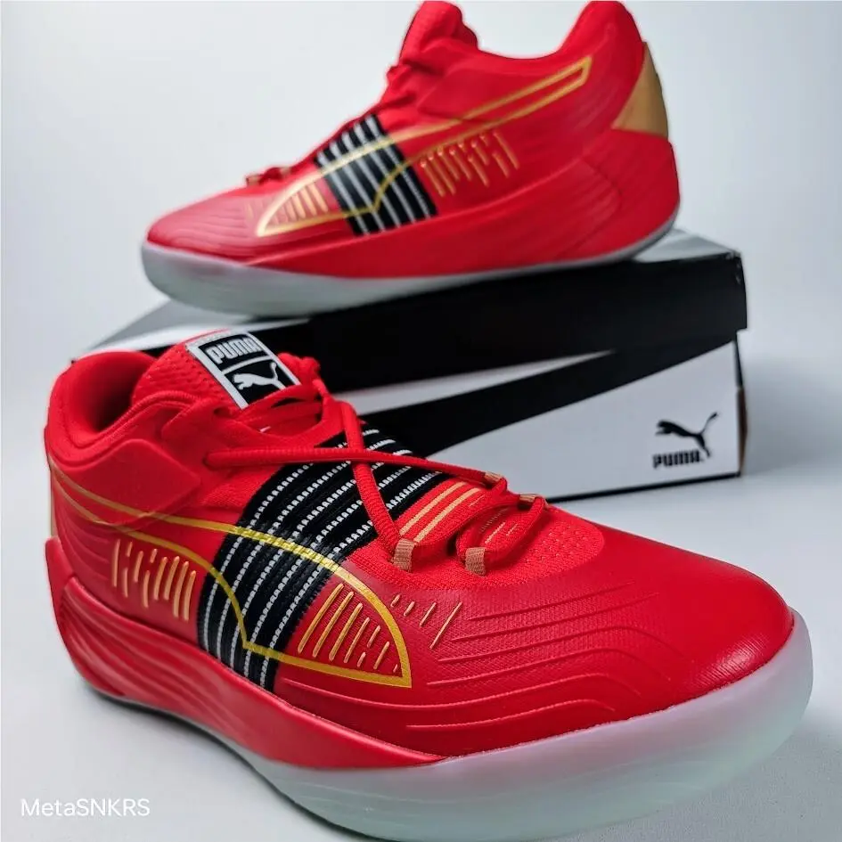 Puma shoes - PUMA Fusion Nitro - Fusion Nitro - 195587-04 - High Risk Red/ Puma Team Gold 9