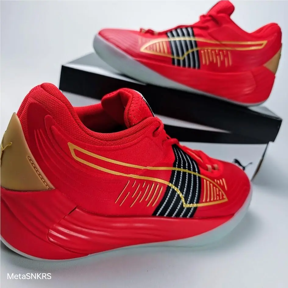 Puma shoes - PUMA Fusion Nitro - Fusion Nitro - 195587-04 - High Risk Red/ Puma Team Gold 10