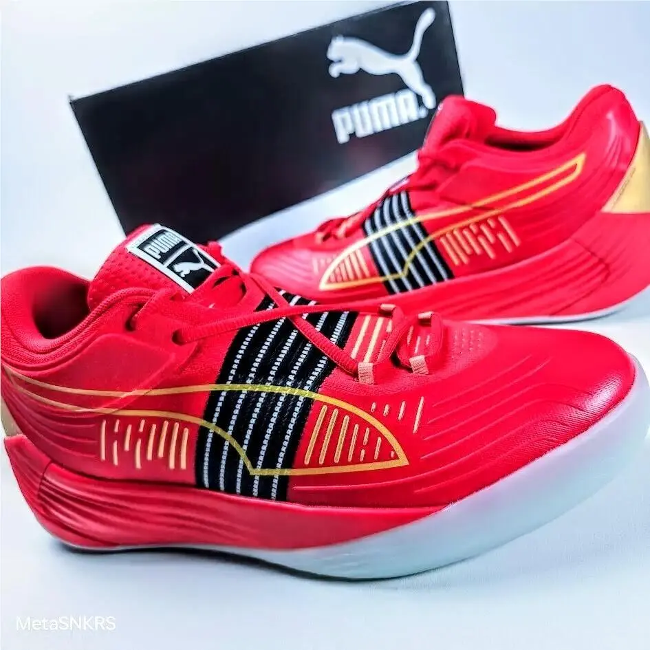 Puma shoes - PUMA Fusion Nitro - Fusion Nitro - 195587-04 - High Risk Red/ Puma Team Gold 2