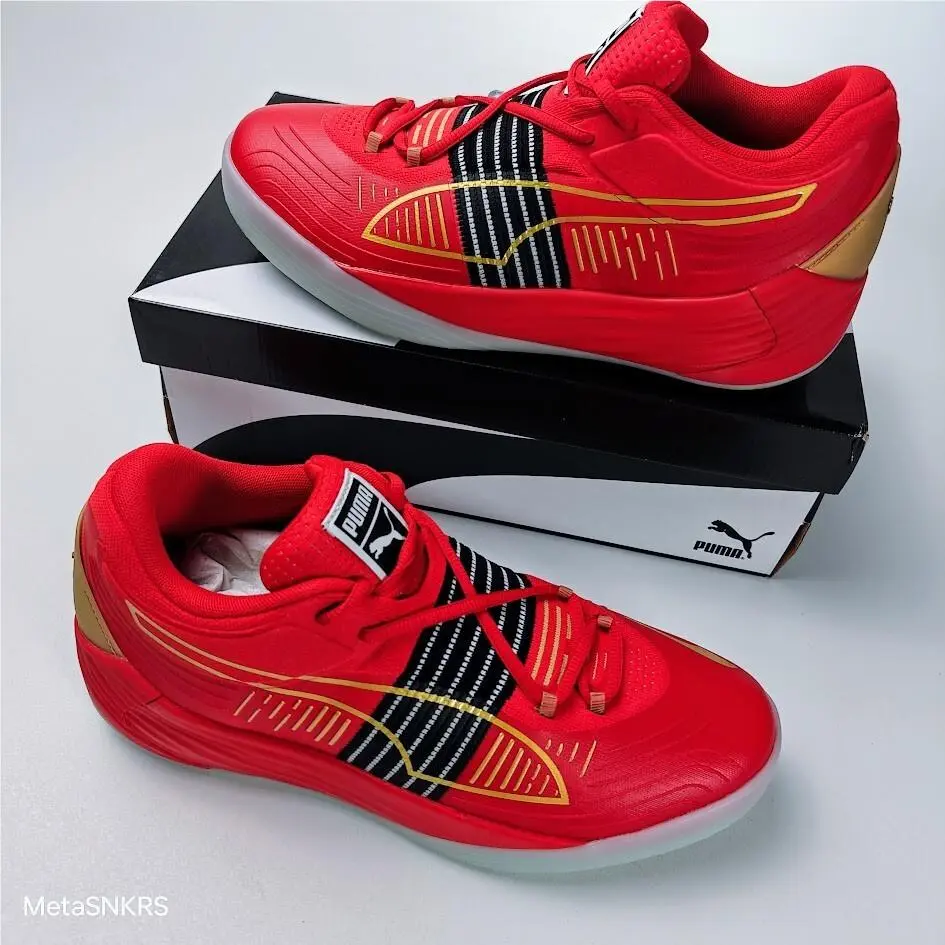 Puma shoes - PUMA Fusion Nitro - Fusion Nitro - 195587-04 - High Risk Red/ Puma Team Gold 4