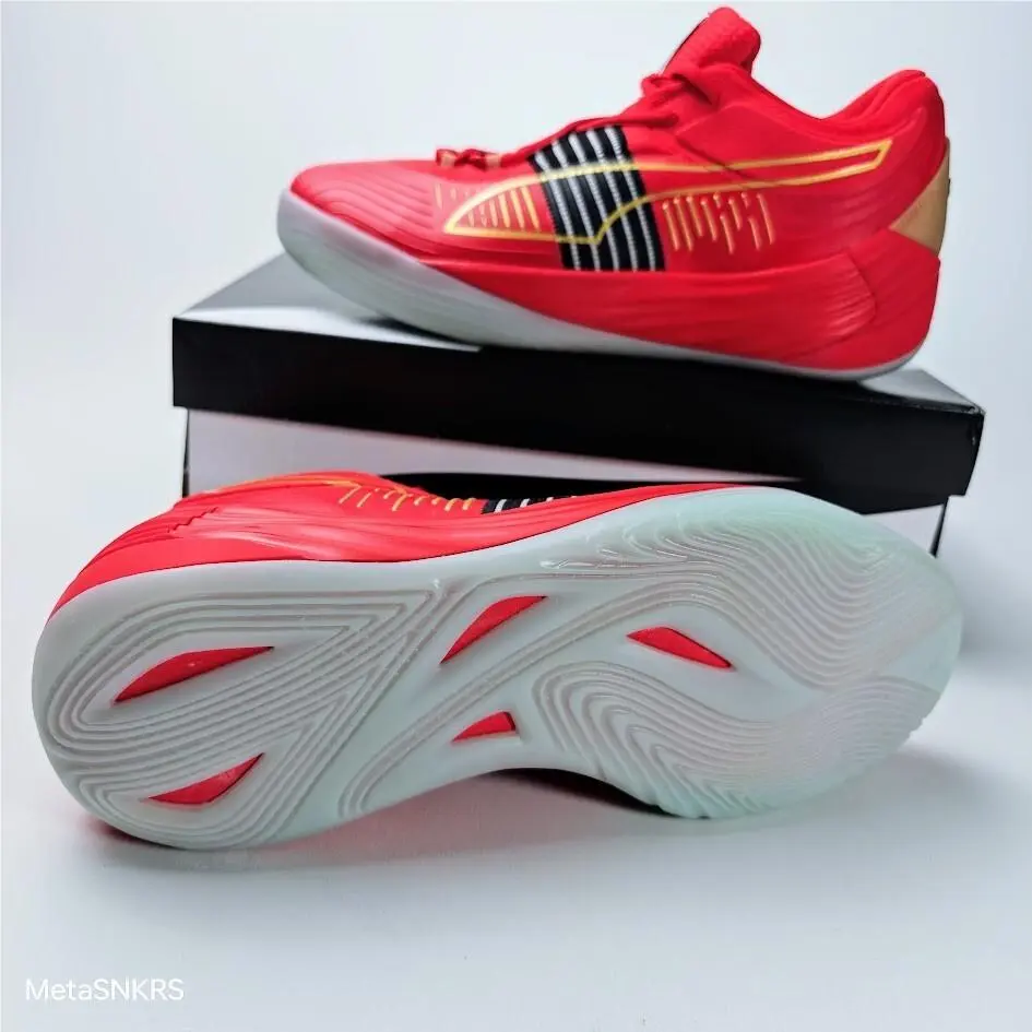 Puma shoes - PUMA Fusion Nitro - Fusion Nitro - 195587-04 - High Risk Red/ Puma Team Gold 6