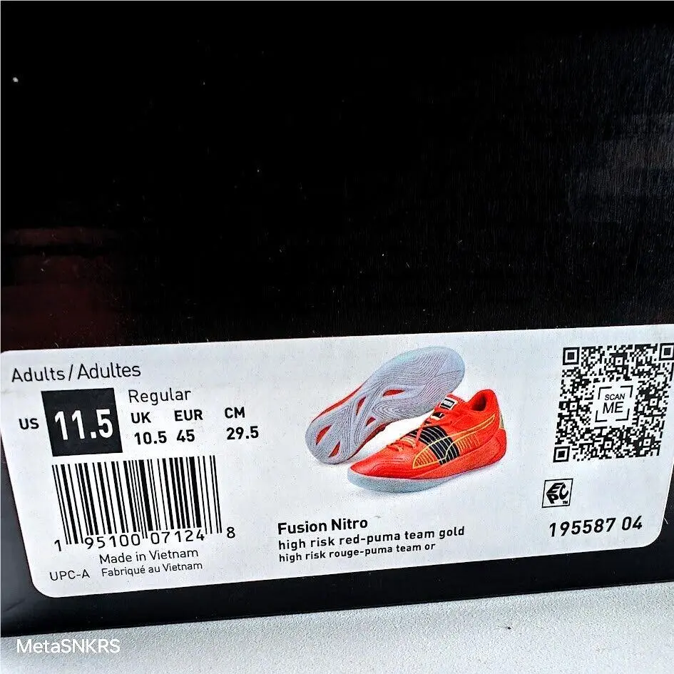 Puma shoes - PUMA Fusion Nitro - Fusion Nitro - 195587-04 - High Risk Red/ Puma Team Gold 0