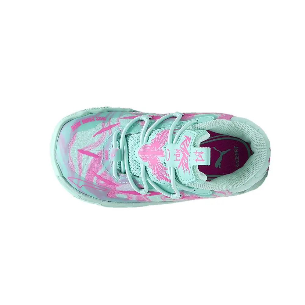Puma shoes - PUMA  X Lamelo Ball Mb.03 Miami Slip On  Toddler - 31073501 - Blue, Pink (UPC: 197670664370) 2