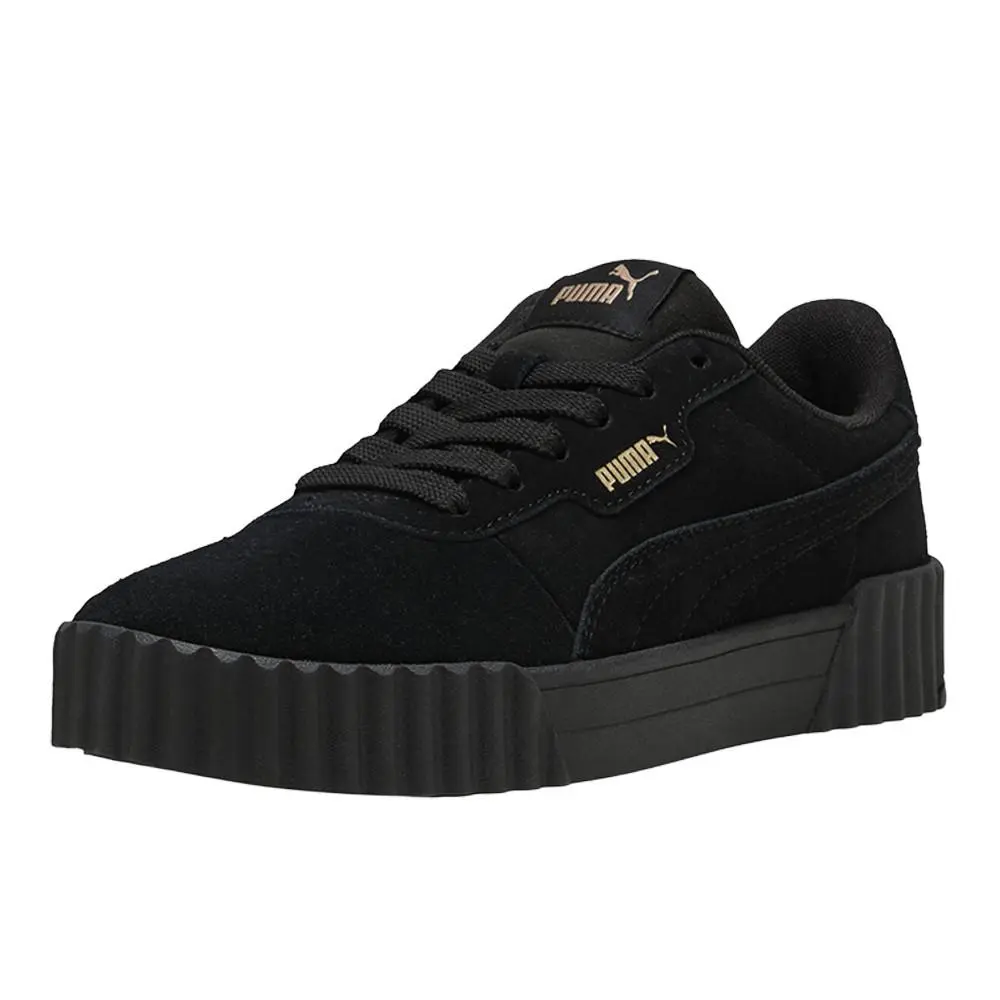 Puma shoes - PUMA Carina 3.0 Suede Lace Up - 40072101 - Black (UPC: 197673999790) 0