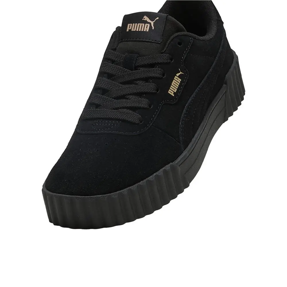 Puma shoes - PUMA Carina 3.0 Suede Lace Up - 40072101 - Black (UPC: 197673999790) 4