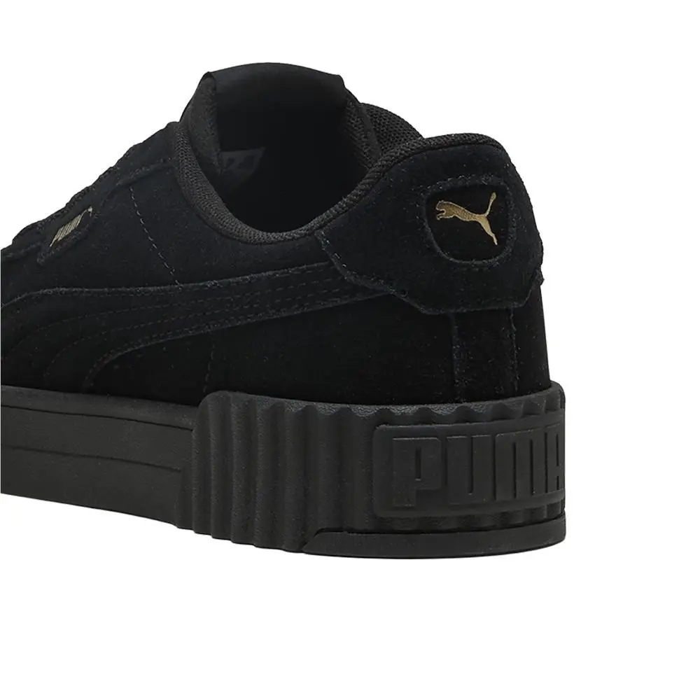 Puma shoes - PUMA Carina 3.0 Suede Lace Up - 40072101 - Black (UPC: 197673999790) 5