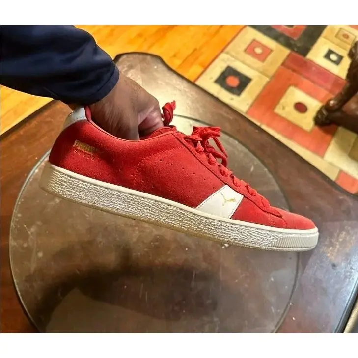 Suede Classic Barbados 373772-02 Red White Men`s Athletic Shoes Size 11.5 by Puma