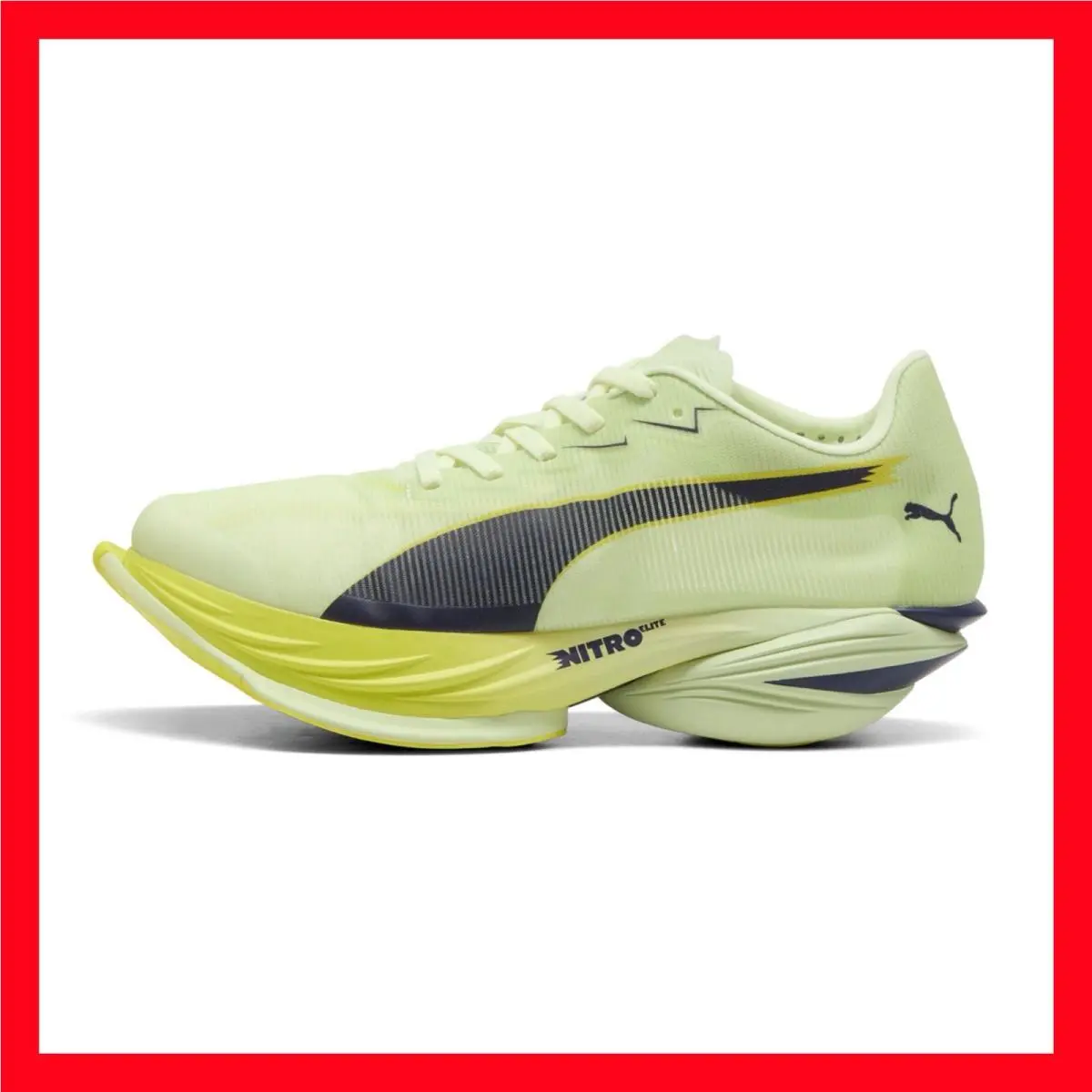 Fast-r Nitro Elite 3 Yellow Green Running Shoes 312061-06 Women`s Size 8 by Puma