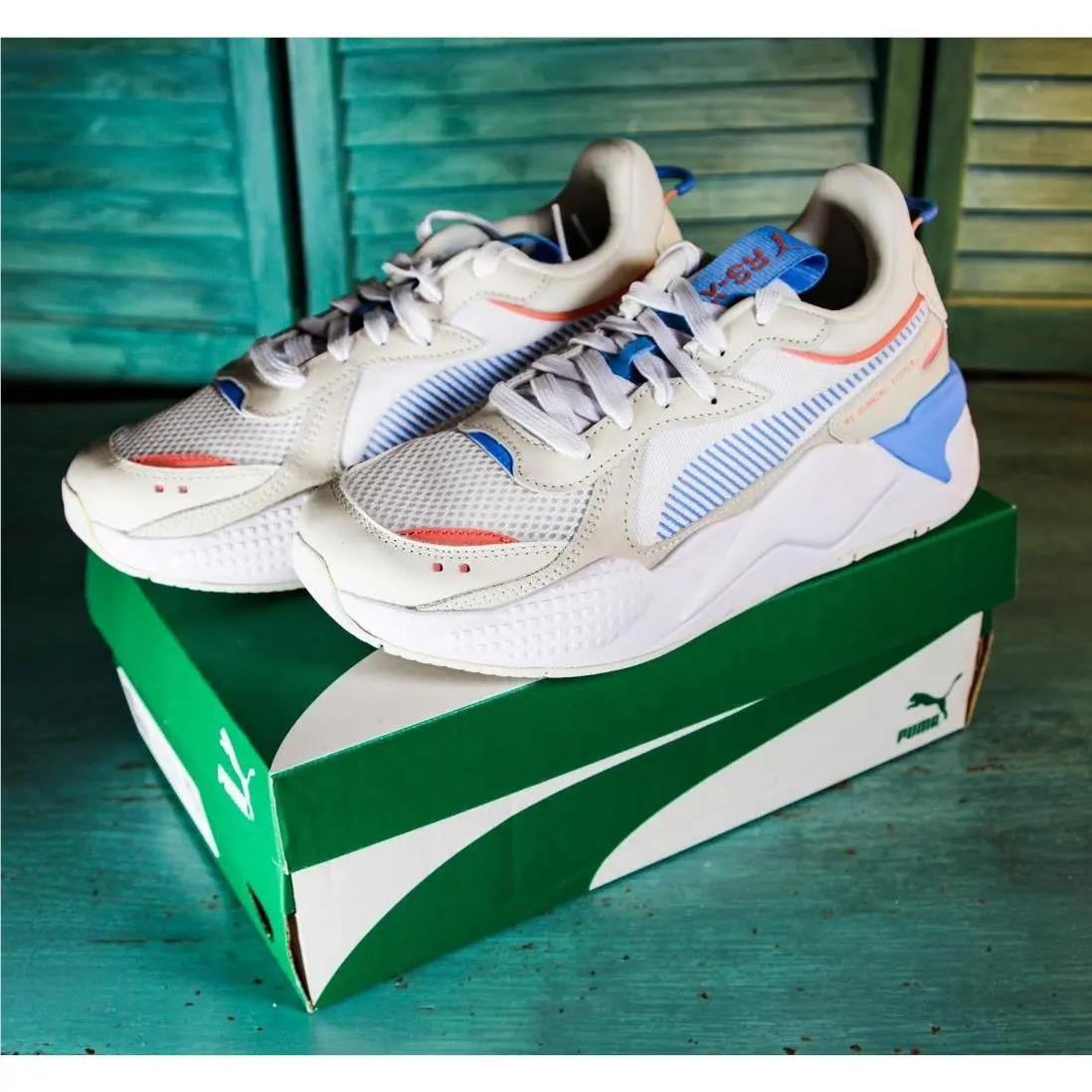 Puma Rs-x Reinvention Men`s White Sneakers Athletic Shoes US Size 8