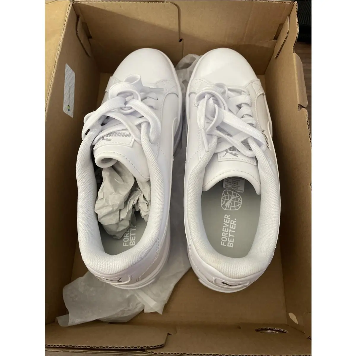 Karmen L Platform Womens White Sneakers Casual Shoes 38461501 Size 9.5 by Puma