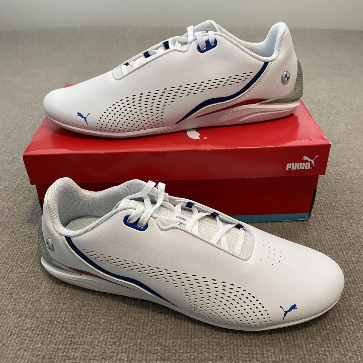 Bmw Mms Drift Cat Decima Shoes Mens Size 14 White Casual Sneakers 307304-02 by Puma
