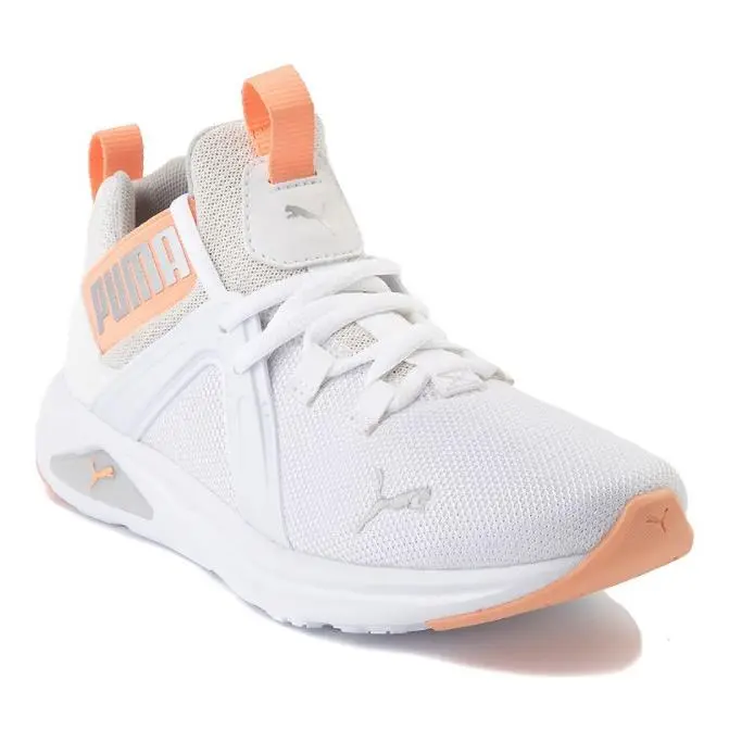 Girls Size 6 White Enzo Athletic Shoes D3884 by Puma