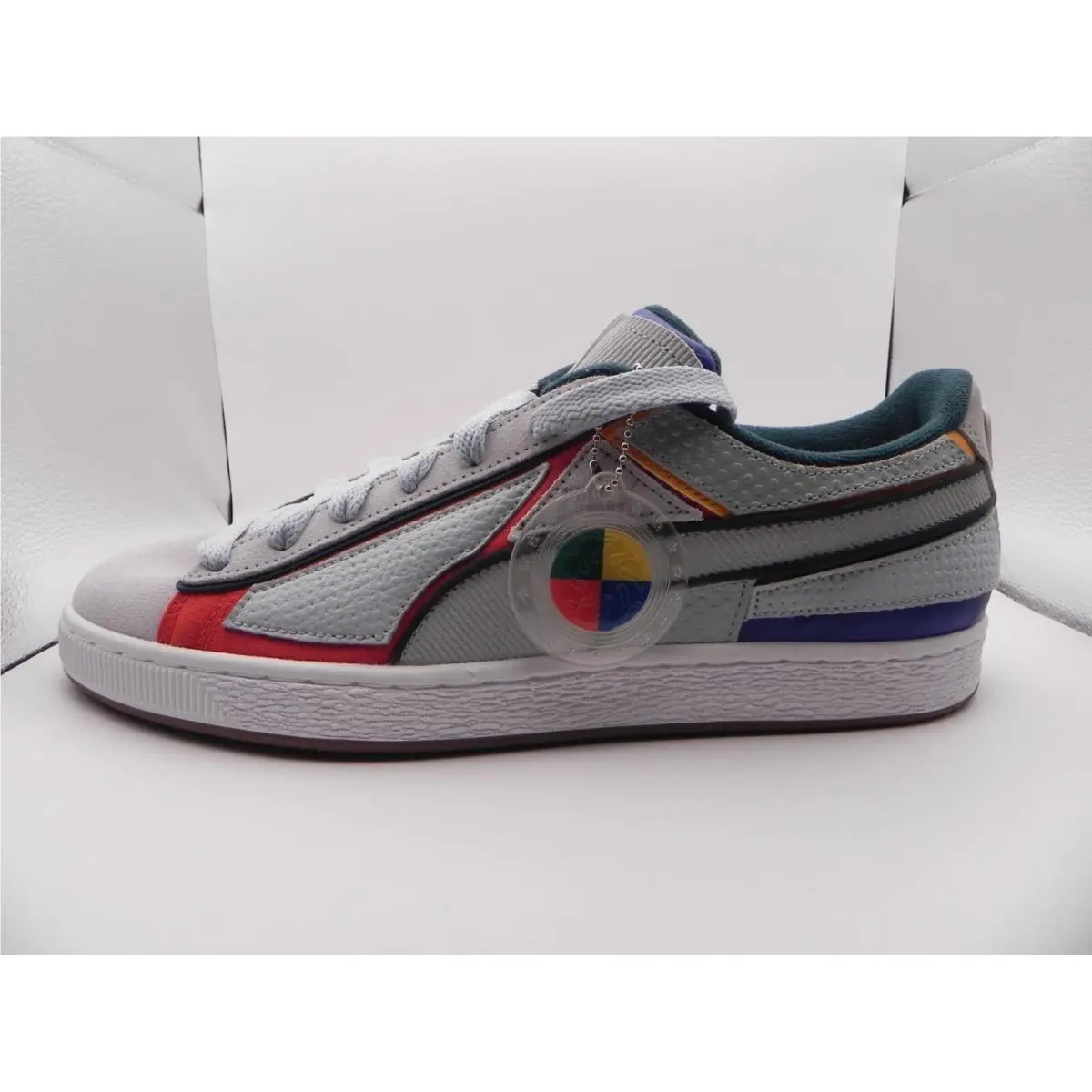 Men`s Suede Layers Heritage `gray-black-varsity Green` 389974-01 11.5 by Puma