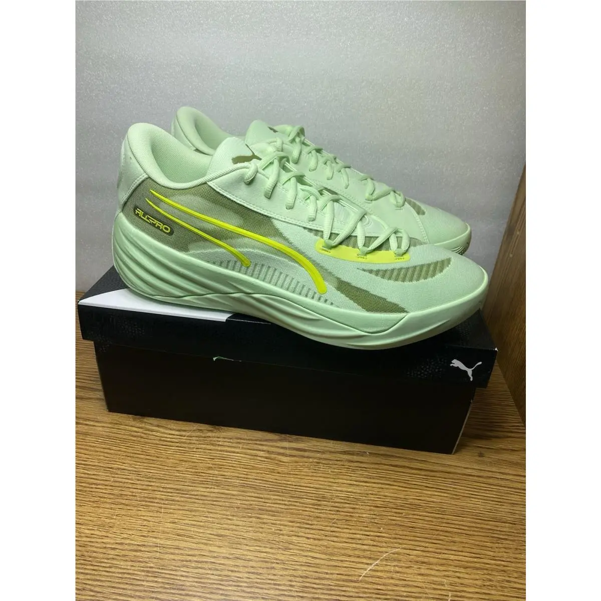 All-pro Nitro Fresh Mint Olive Green Athletic Shoes Men’s Size 14 by Puma