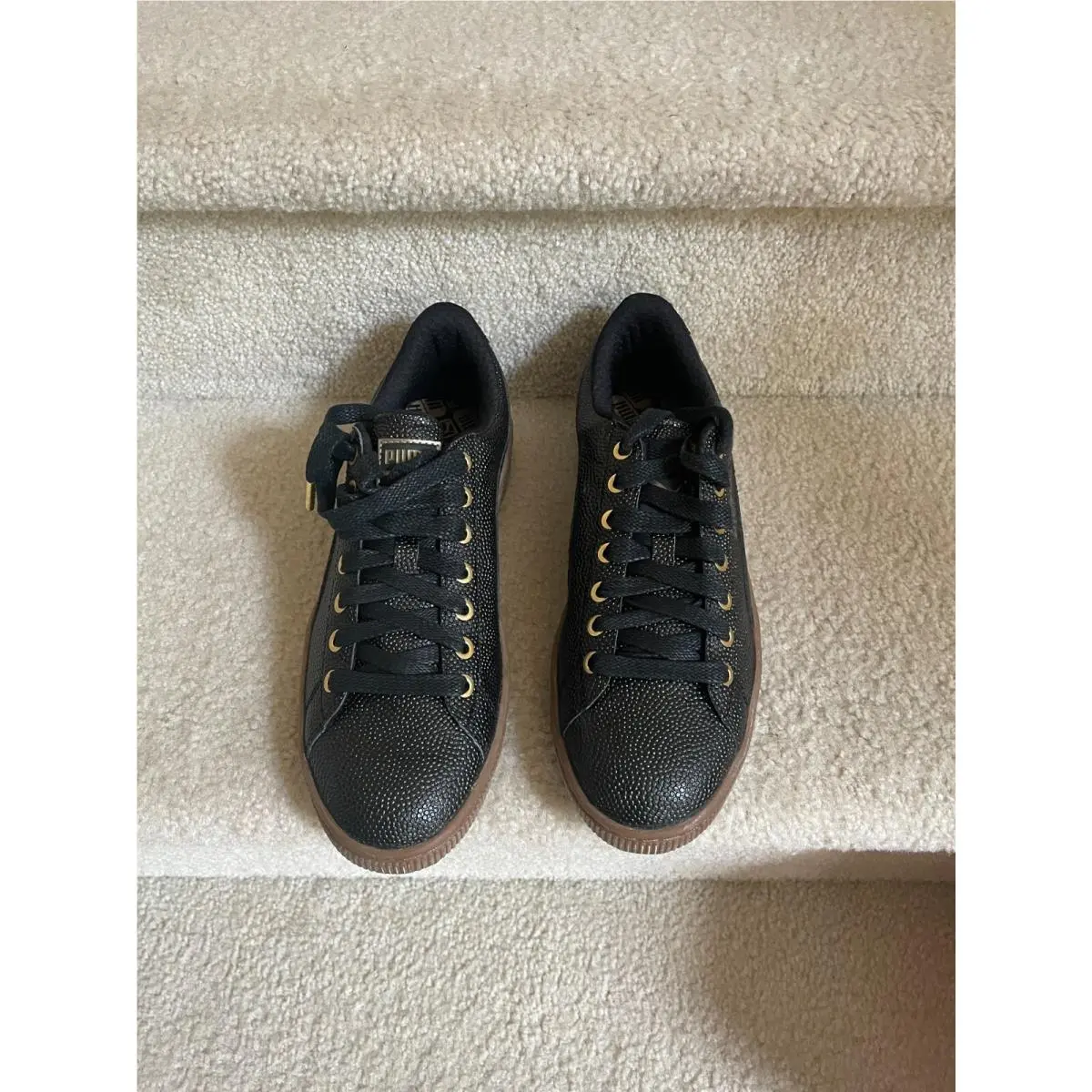 Puma shoes - PUMA Basket - Basket - 373158-01 - Black-Gold 0