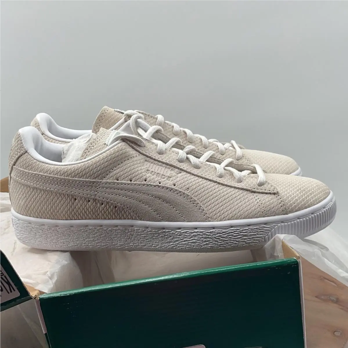 Puma shoes - Puma Suede Emboss - Suede Emboss - Ivory 3