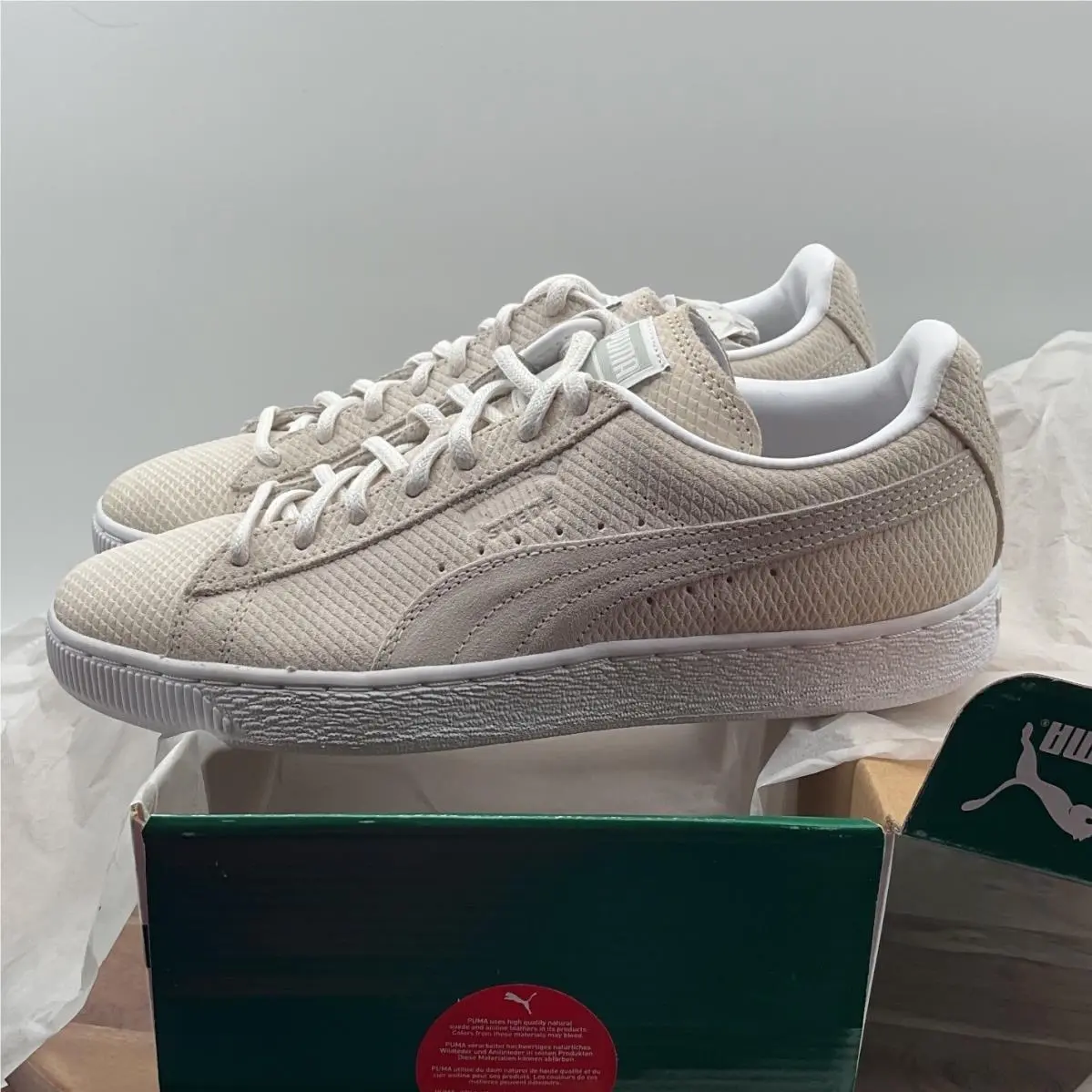 Puma shoes - Puma Suede Emboss - Suede Emboss - Ivory 5