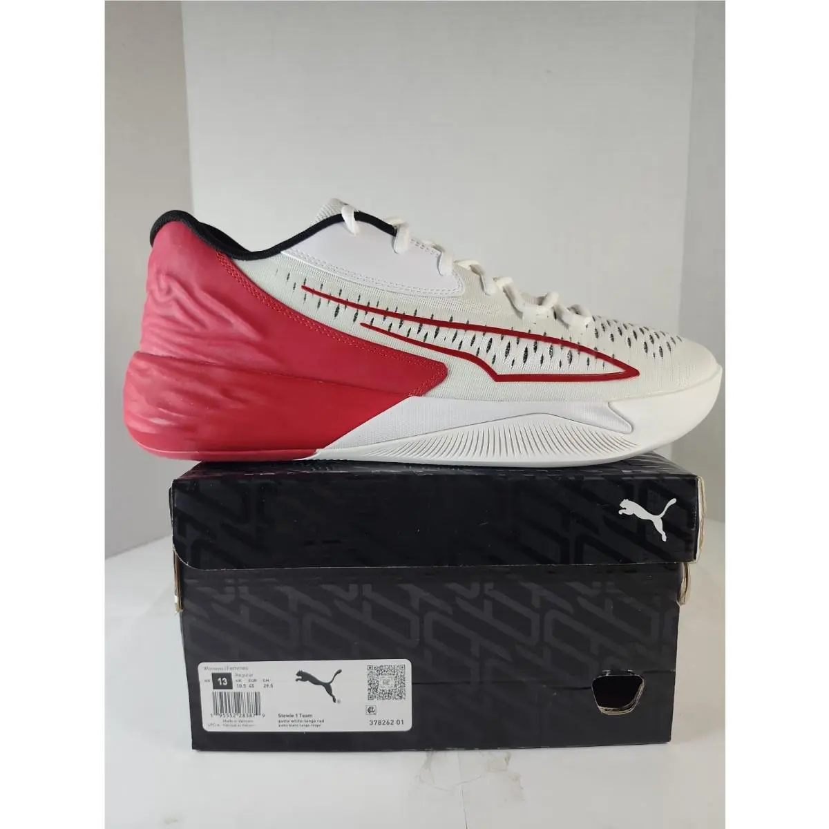 Stewie 1 Team `tango Red` Basketball Sneakers Casual Shoes Womens 13 US by Puma