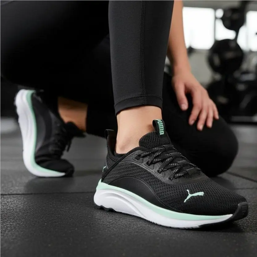 8.5 Women Sophia Evo Vital Sneakers Athletic Lace-up Shoes Activewear Black by Puma