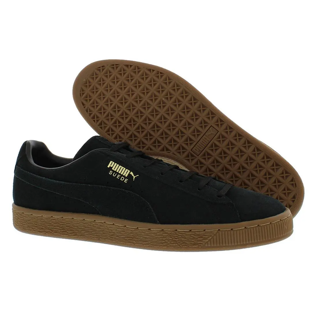 Suede Gum Mens Shoes Size 13 Color: Black by Puma