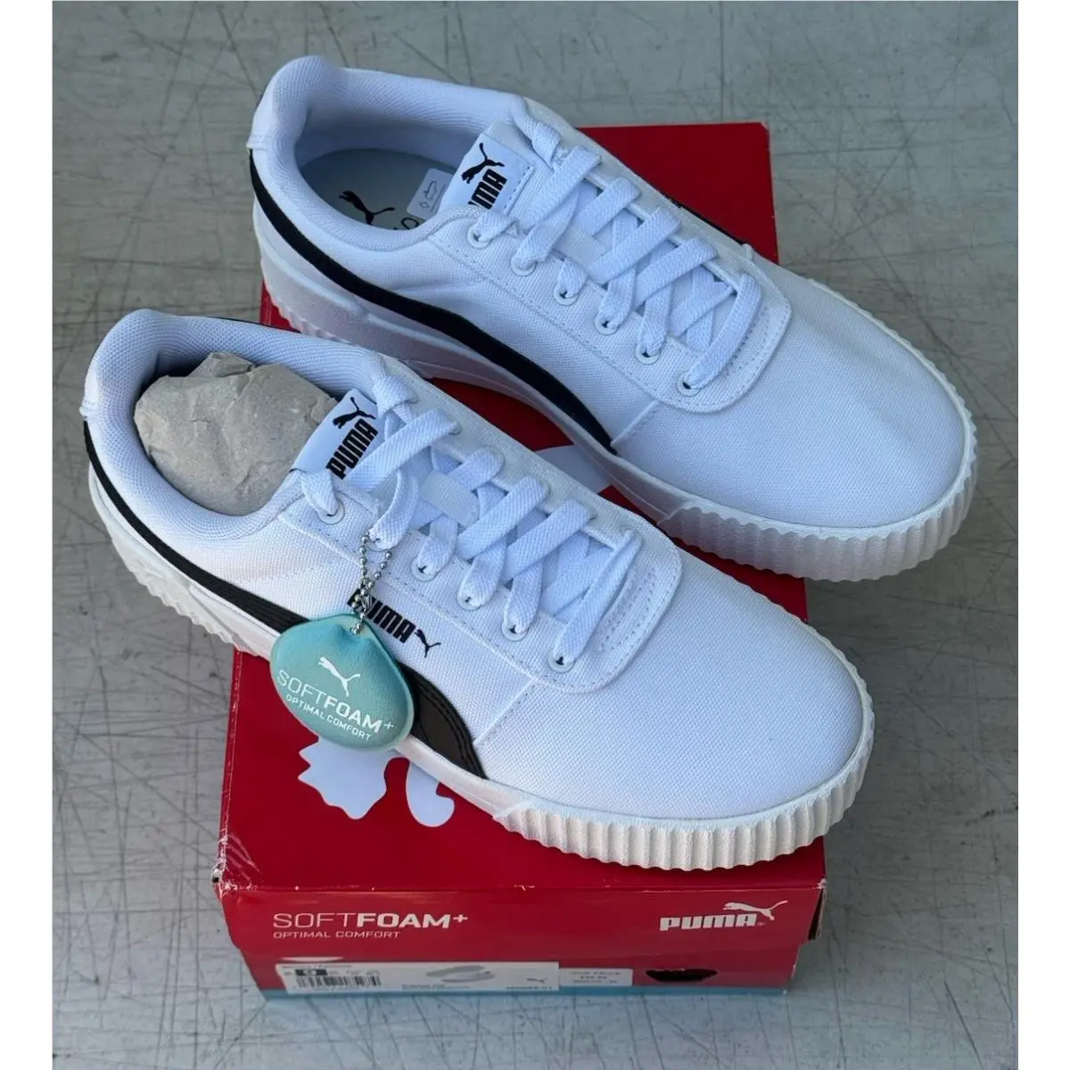 Puma shoes - Puma Cv - 368669-01 - White Black 3