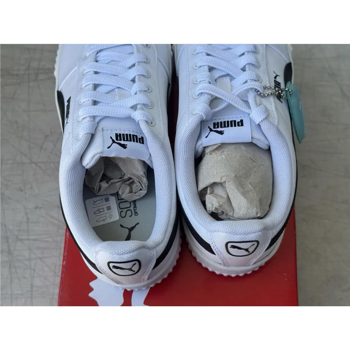 Puma shoes - Puma Cv - 368669-01 - White Black 5
