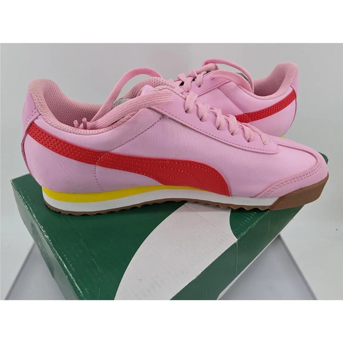 Puma shoes - Puma Roma Basic Summer Jr - 359841-32 - pink and red 8