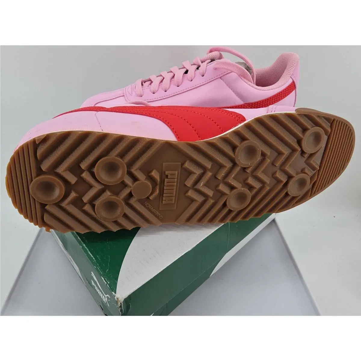 Puma shoes - Puma Roma Basic Summer Jr - 359841-32 - pink and red 9