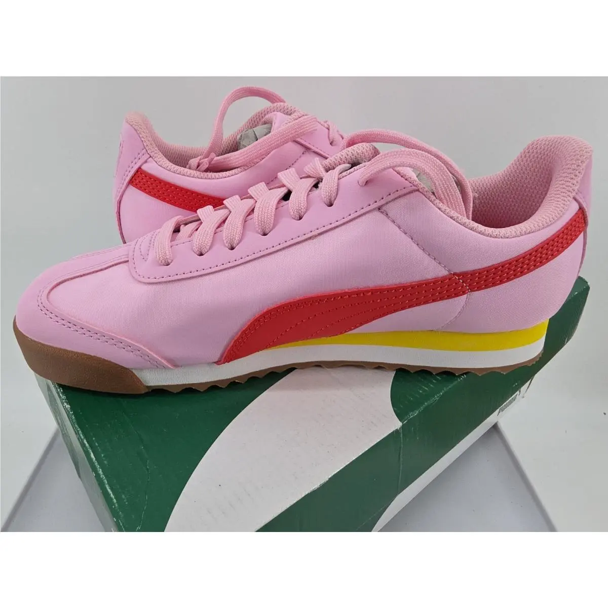 Puma shoes - Puma Roma Basic Summer Jr - 359841-32 - pink and red 6