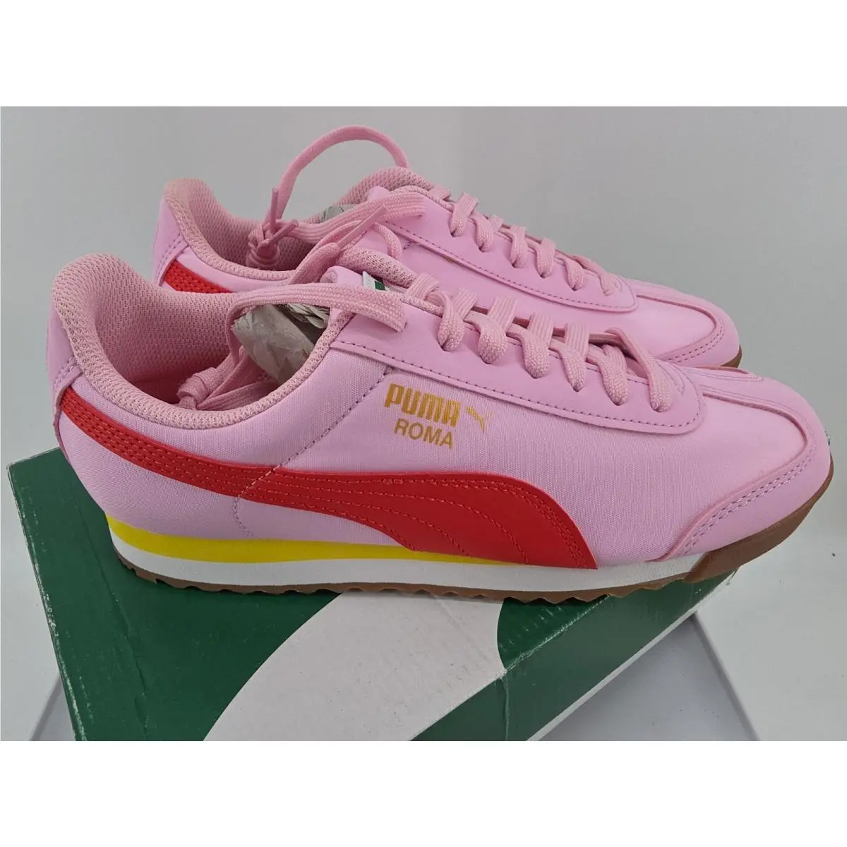 Puma shoes - Puma Roma Basic Summer Jr - 359841-32 - pink and red 0