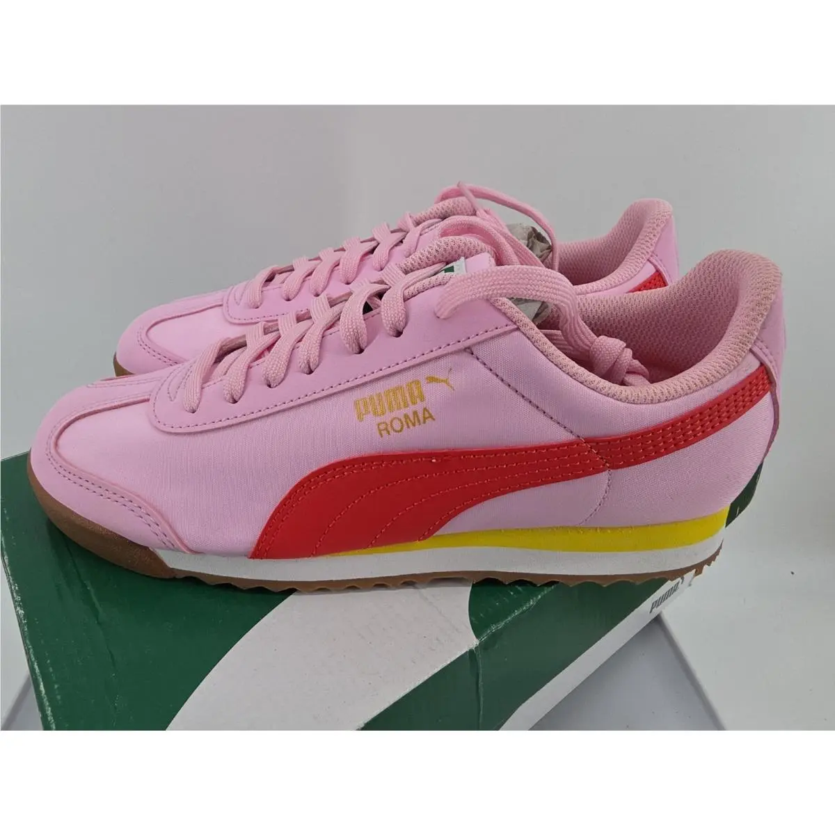 Puma shoes - Puma Roma Basic Summer Jr - 359841-32 - pink and red 2