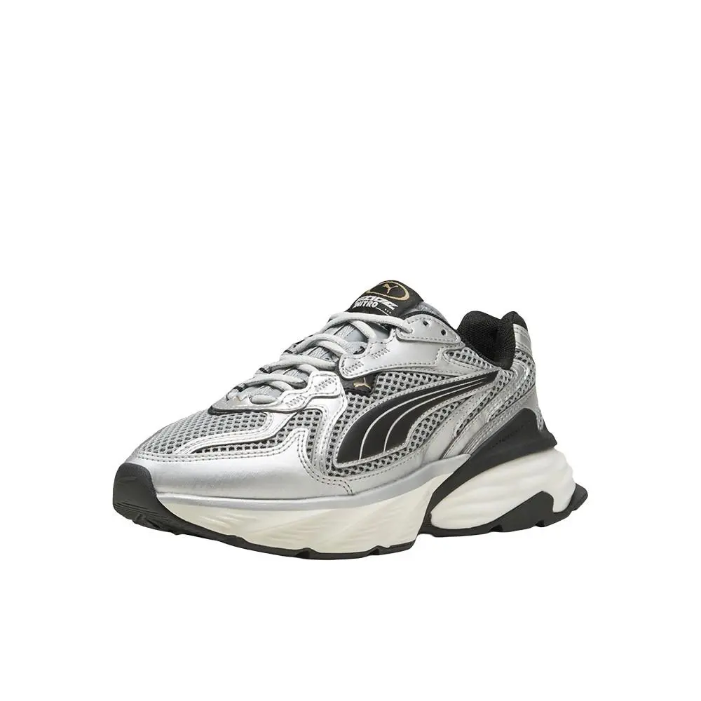 Puma shoes - PUMA Fade Lace Up  Youth - 40688702 - Black, Silver, White (UPC: 198556449074) 0