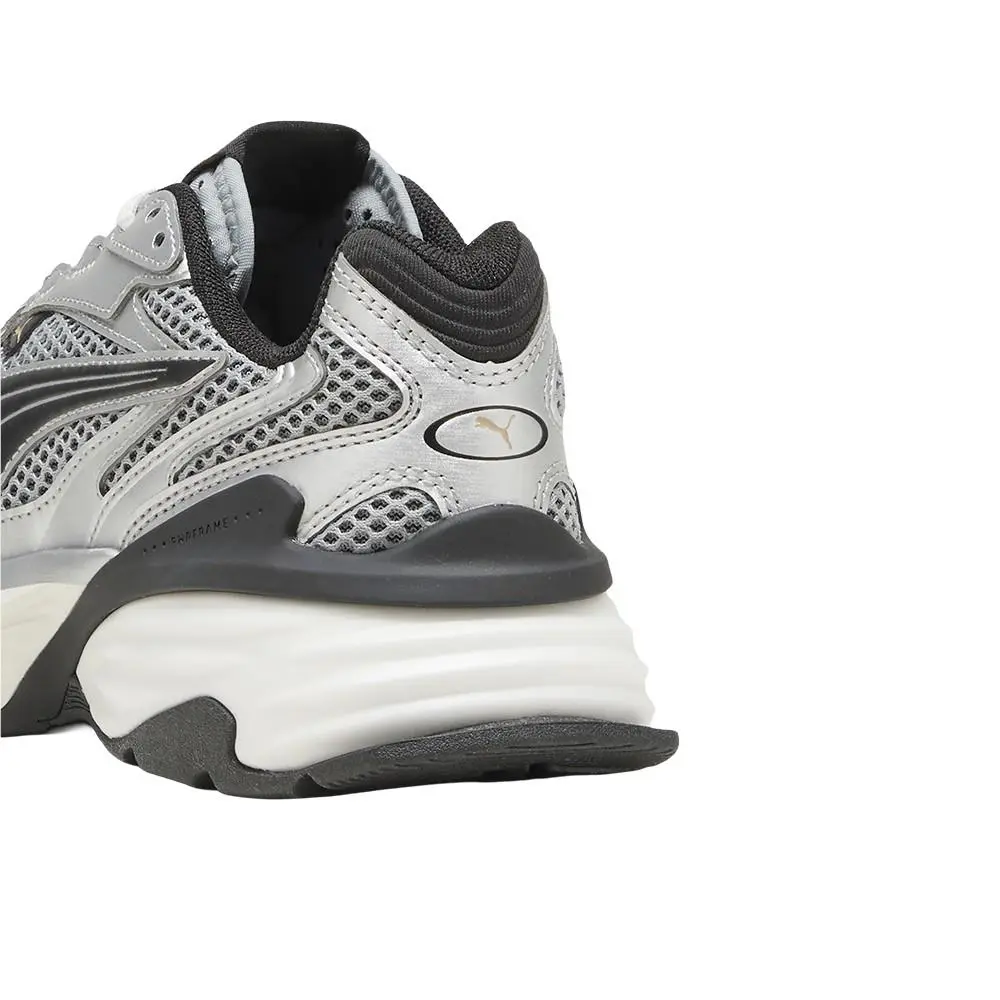 Puma shoes - PUMA Fade Lace Up  Youth - 40688702 - Black, Silver, White (UPC: 198556449074) 5