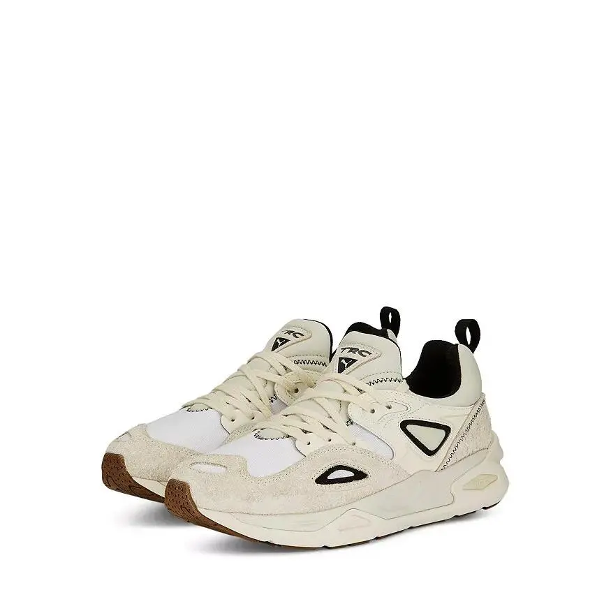 D3664 Mens White Trc Blaze Worn Out Lace up Sneakers Size US 9 EU 42 by Puma