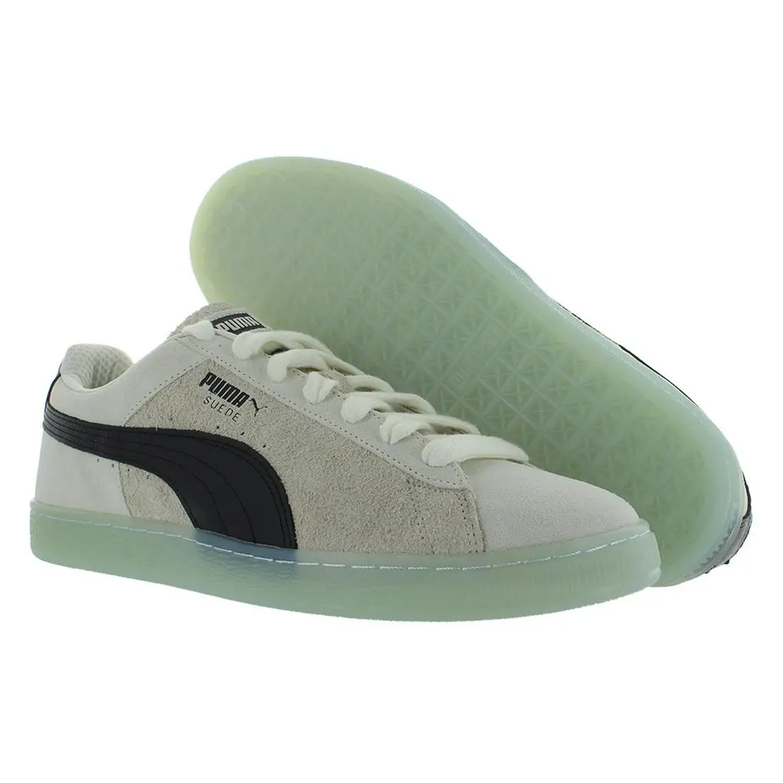 Suede Classic Mist Mens Shoes Size 7.5 Color: Warm White/puma Black/icy by Puma