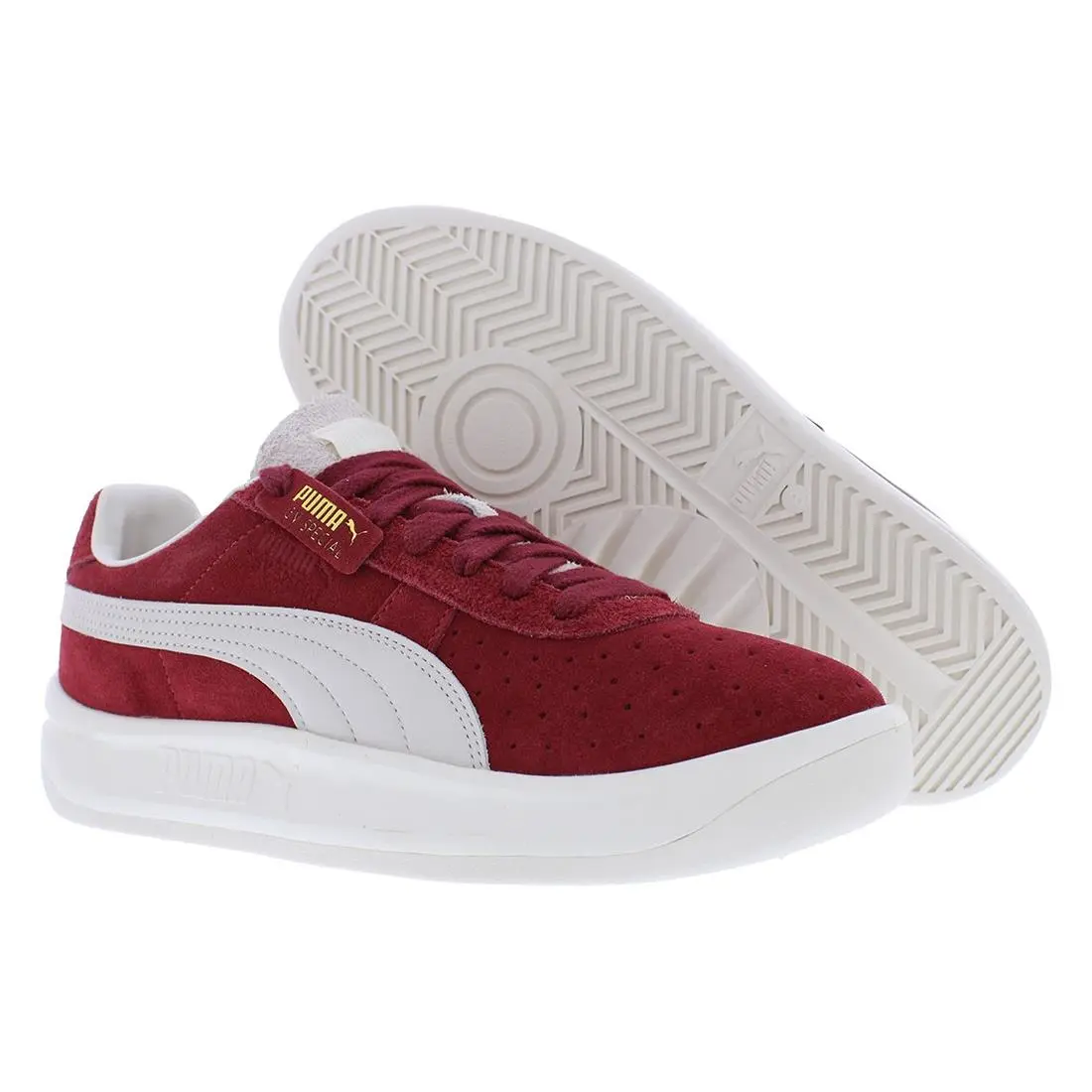 GV Special Suede Mens Shoes Size 10.5 Color: Intense Red/frosted Ivory by Puma