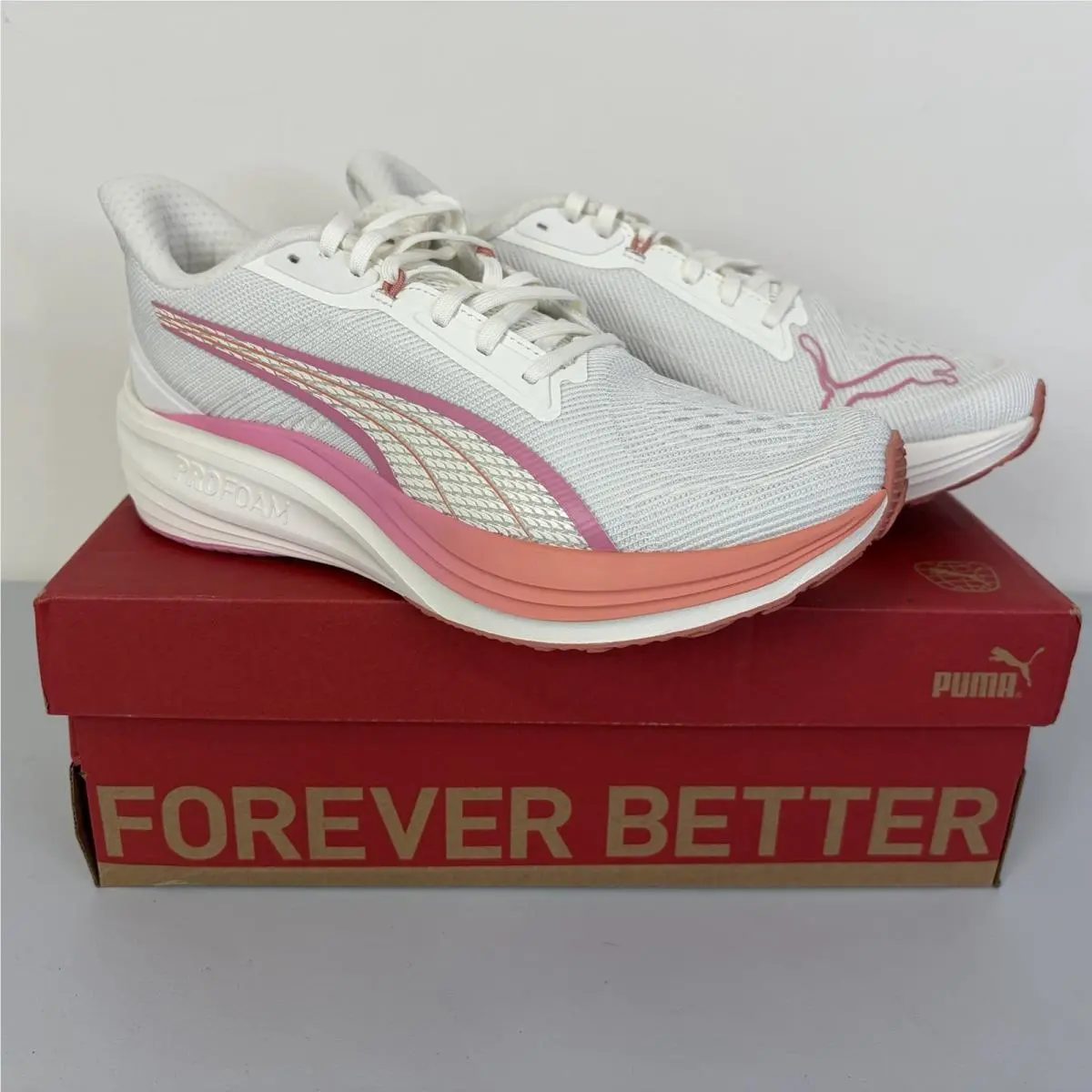 Darter Pro Fade Running Athletic Shoes Warm White Mauved Size 9 by Puma