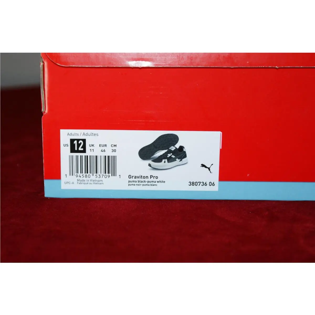 Puma shoes - Puma GRAVITRON PRO - GRAVITRON PRO - 380736 06 - Black / White (UPC: 194580537091) 10