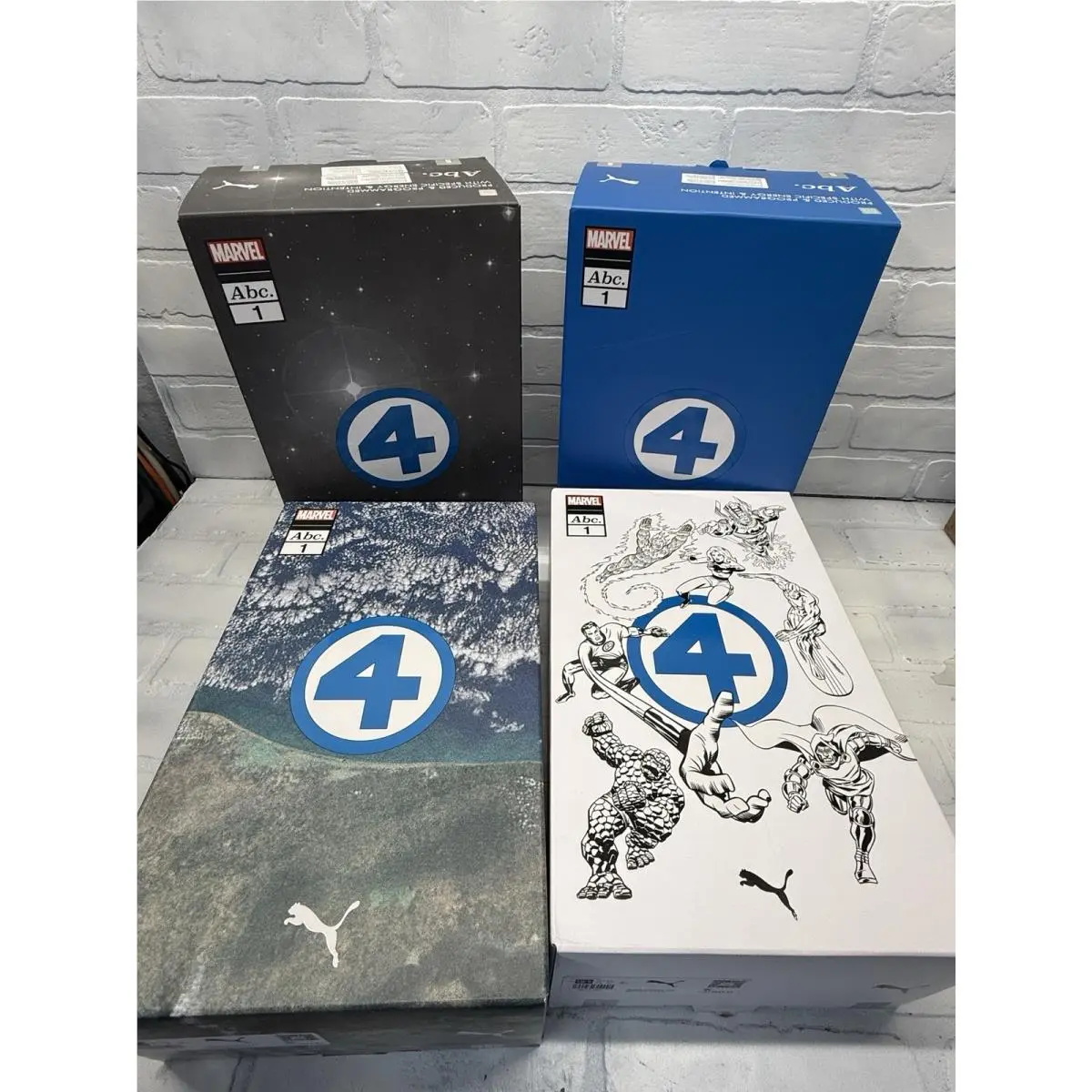 Advisory Board Crystals x  Majesty Fantastic Four Complete 4-Pair Lot by Puma
