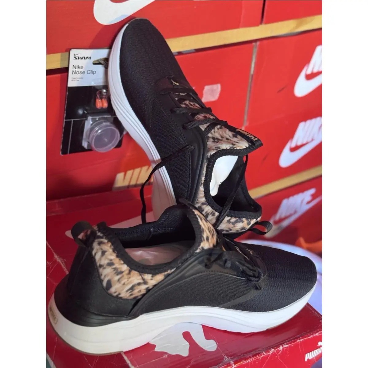 Size 10  Softride Karma Women`s Running Shoe - Black by Puma