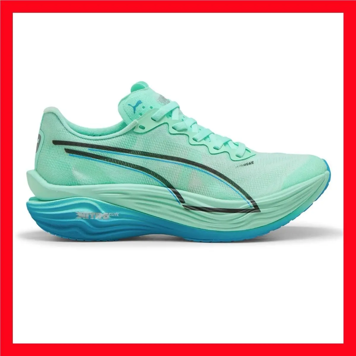 Deviate Nitro Elite 3 Running Blue Sneakers 309810-07 Women`s Size 6.5 by Puma