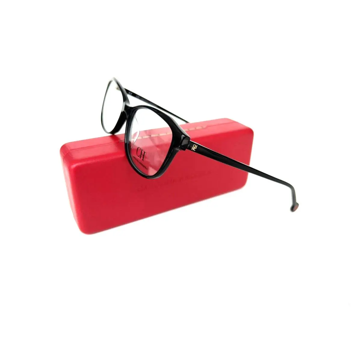 Frames VHE776K 00700 53 16 135 Black Acetate Eyeglasses by Carolina Herrera