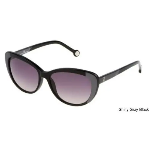 Sunglasses SHE648 0T29 Shiny Gray Black 55/16/140 by Carolina Herrera