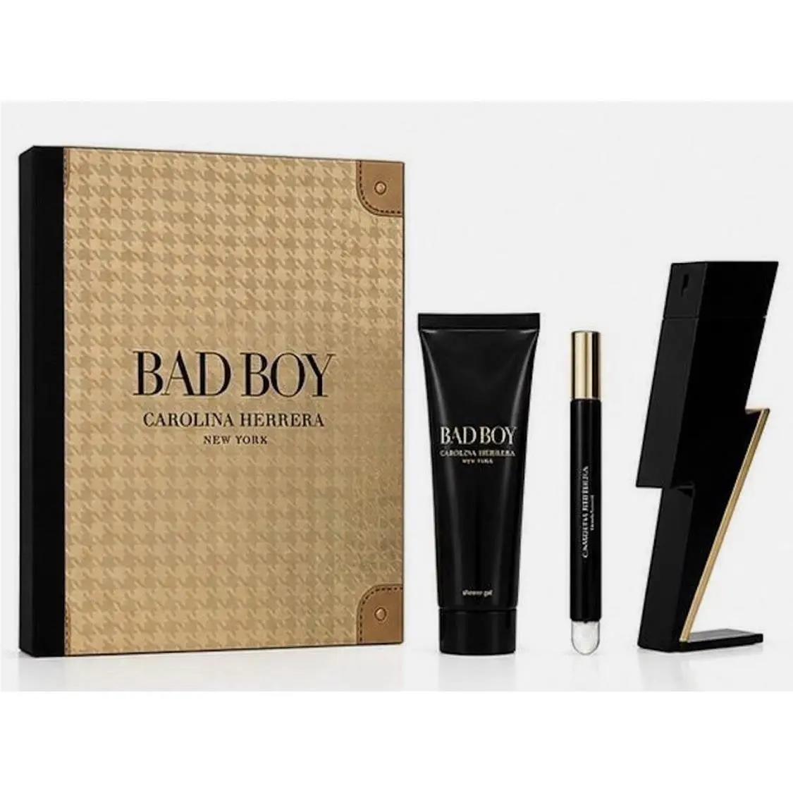 Bad Boy Eau De Toilette 3 Piece Gift Set For Men 210 ML Net by Carolina Herrera
