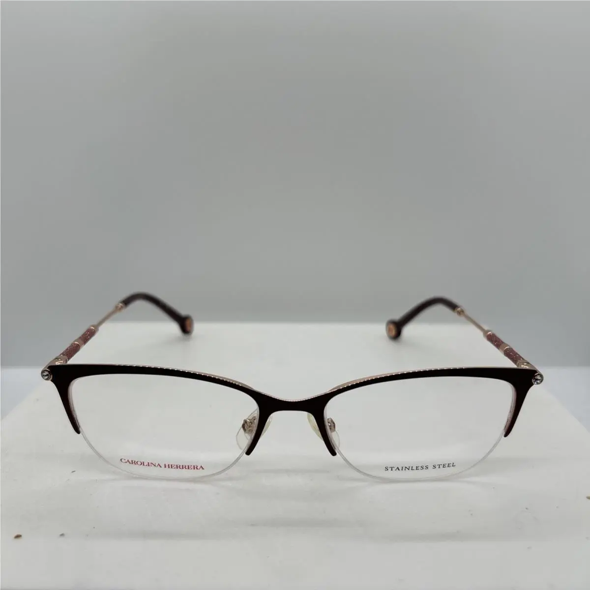 HER0153 Pink Eyeglass NO Case 54/18/145 : C55 by Carolina Herrera