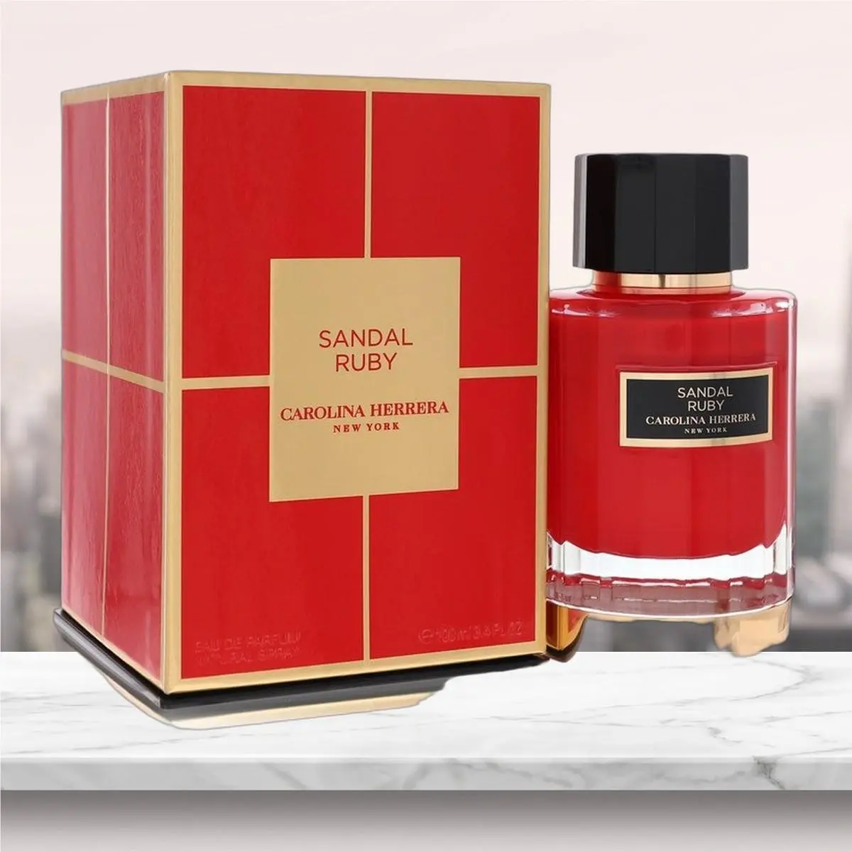 Sandal Ruby Eau De Parfum Spray Unisex By  - 3.4 oz by Carolina Herrera