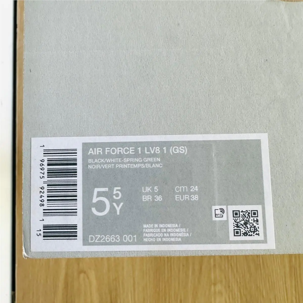 Nike shoes - Nike Air Force 1 Low LV8 GS - Black (UPC: 196975924981) 5