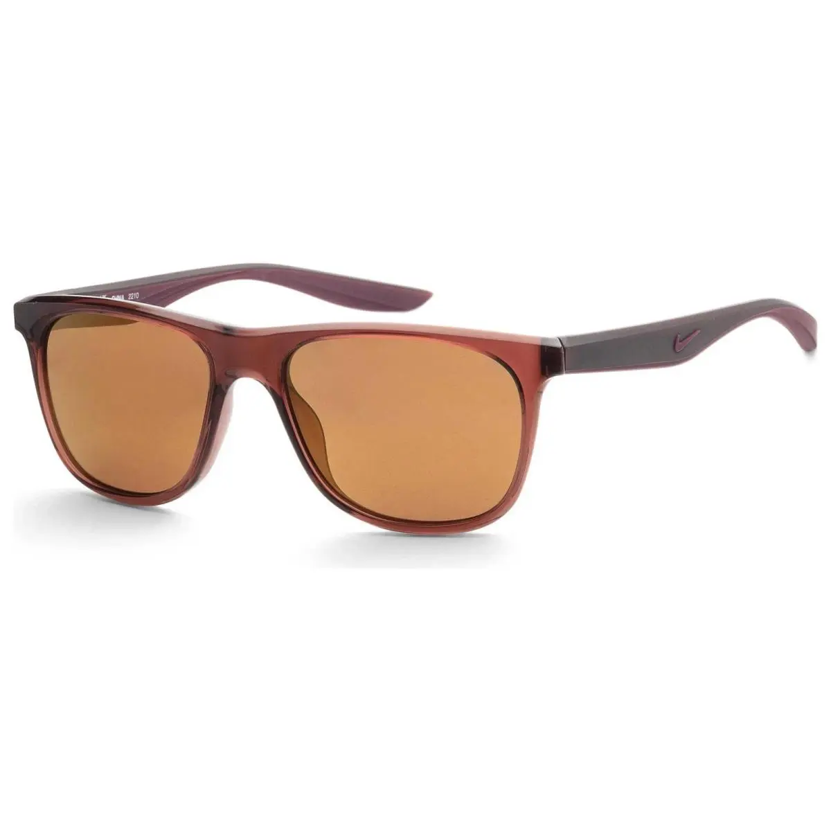 Nike DQ0866-221 Crystal Brown Flo-m Sunglasses with Bronze Mirror Lenses