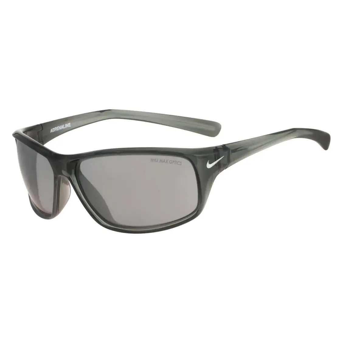 EV0605 011 Mercury Grey Silver Adrenaline Sunglasses with Grey Lenses by Nike