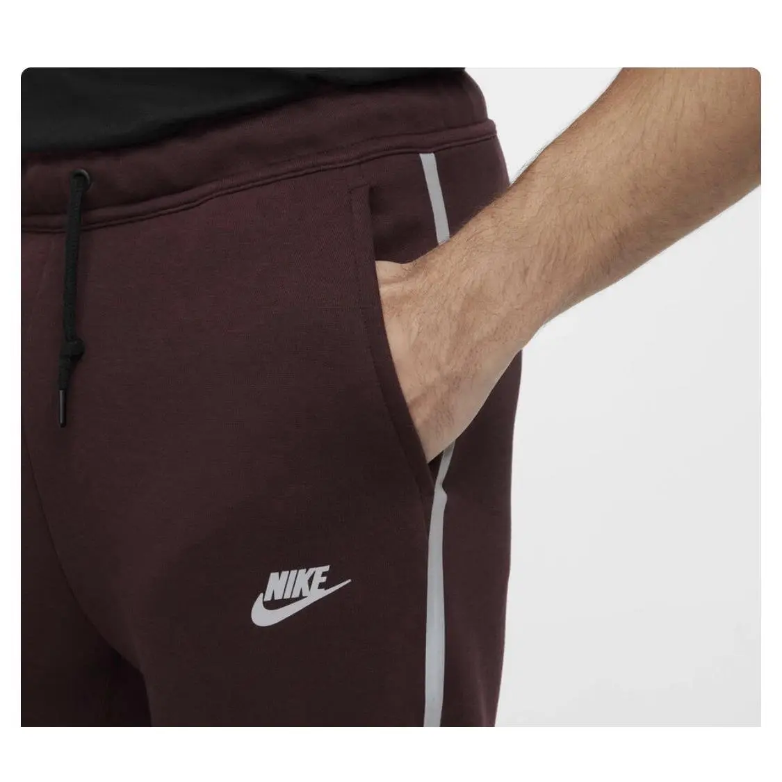 Nike clothing - Nike Tech Men`s Fleece Joggers - HQ3747652 - Burgundy Crush 8